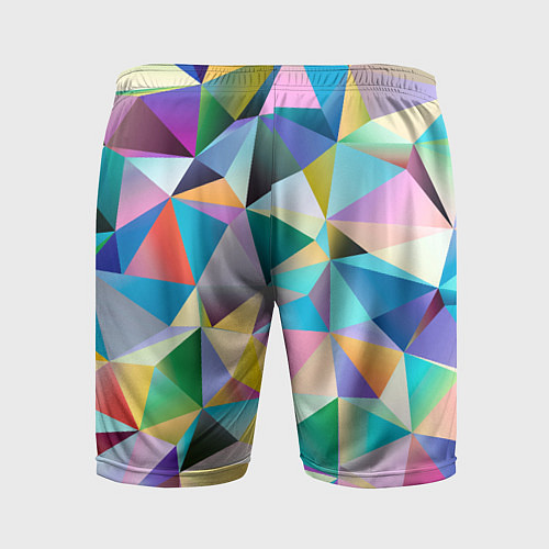 Мужские спортивные шорты Полигональная текстура / 3D-принт – фото 2