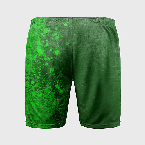 Мужские спортивные шорты Borussia - green gradient по-вертикали / 3D-принт – фото 2