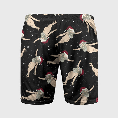 Мужские спортивные шорты Рик и Морти новогодний паттерн / 3D-принт – фото 2