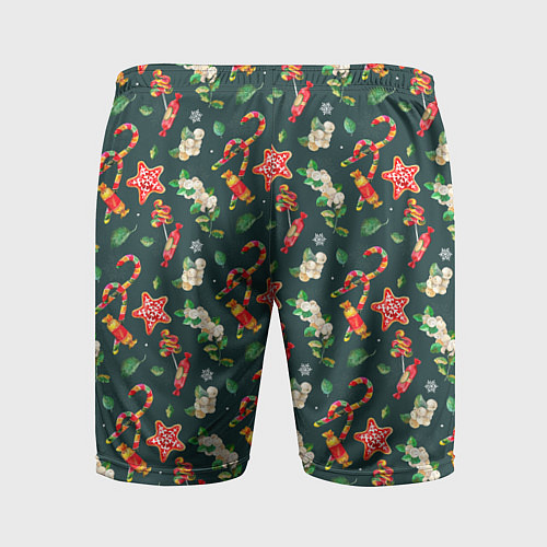 Мужские спортивные шорты Сладости и лакомства / 3D-принт – фото 2