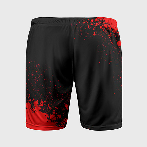Мужские спортивные шорты Leicester City - red gradient вертикально / 3D-принт – фото 2