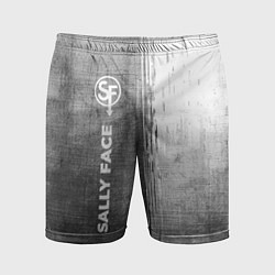Мужские спортивные шорты Sally Face - grey gradient по-вертикали