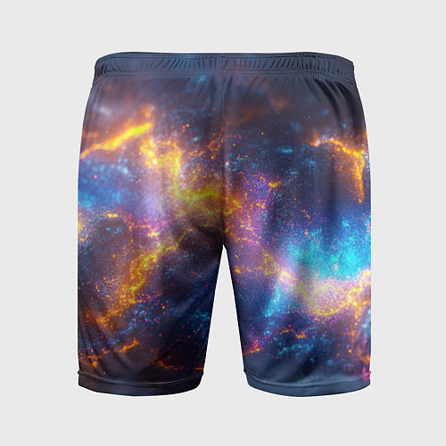 Мужские спортивные шорты Космическая текстура фон / 3D-принт – фото 2