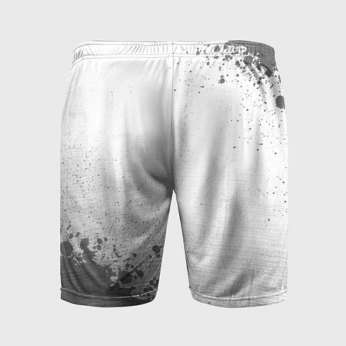 Мужские спортивные шорты Bayer 04 - white gradient вертикально / 3D-принт – фото 2