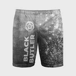 Мужские спортивные шорты Black Butler - grey gradient по-вертикали