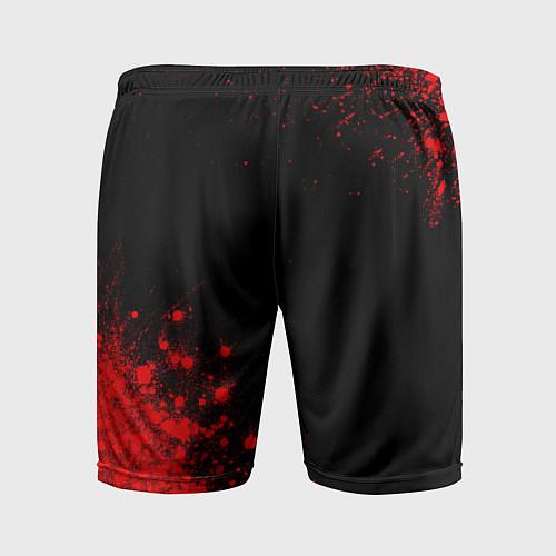 Мужские спортивные шорты Yamaha - red gradient вертикально / 3D-принт – фото 2