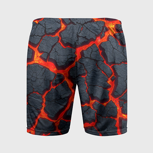 Мужские спортивные шорты Текущая в породе лава / 3D-принт – фото 2