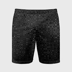 Мужские спортивные шорты Чёрный текстурный с узором