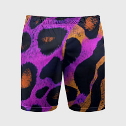Мужские спортивные шорты Неоновый леопардовый узор