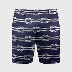 Шорты спортивные мужские Морские канаты, цвет: 3D-принт