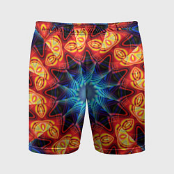 Мужские спортивные шорты Фрактальная узорная абстракция