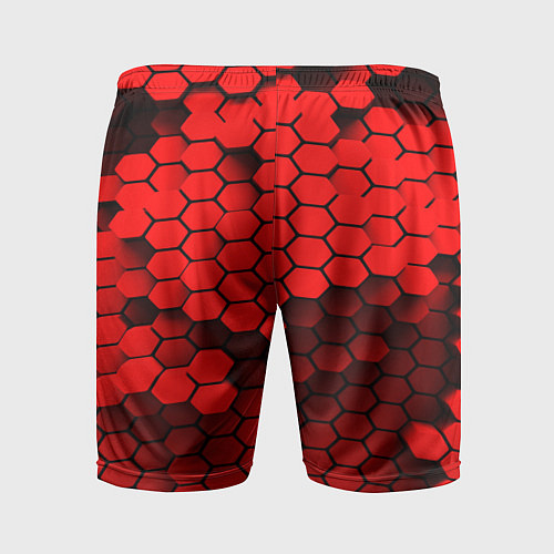 Мужские спортивные шорты BMW карбоновая абстракция / 3D-принт – фото 2