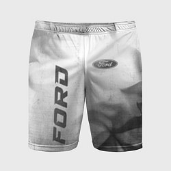 Шорты спортивные мужские Ford - white gradient вертикально, цвет: 3D-принт