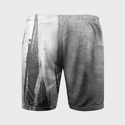 Мужские спортивные шорты Fiat - grey gradient по-вертикали / 3D-принт – фото 2