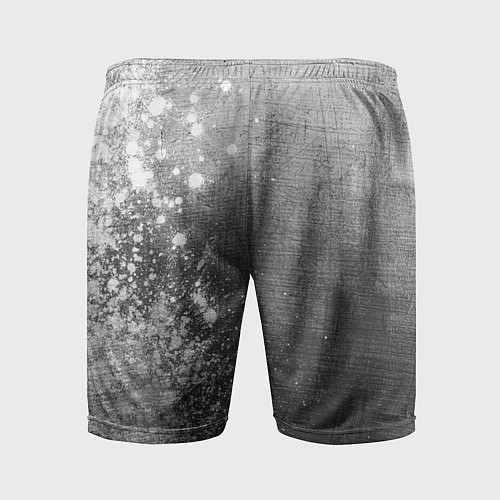 Мужские спортивные шорты HIM - grey gradient по-вертикали / 3D-принт – фото 2