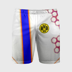 Шорты спортивные мужские Borussia geometry sport, цвет: 3D-принт