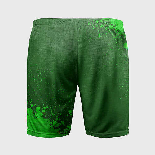 Мужские спортивные шорты Hunter x Hunter - green gradient вертикально / 3D-принт – фото 2
