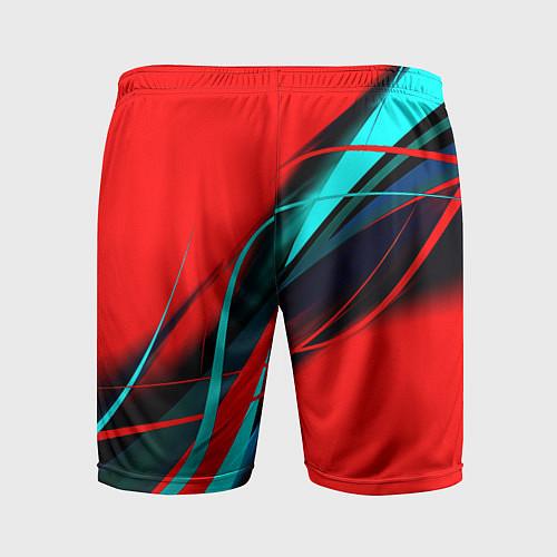 Мужские спортивные шорты Rainbow six геометрия полосы / 3D-принт – фото 2