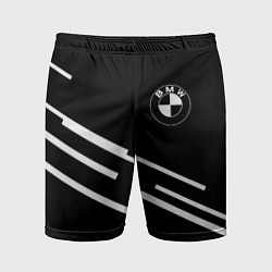 Шорты спортивные мужские BMW geometry line, цвет: 3D-принт