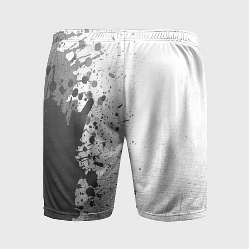Мужские спортивные шорты Valencia - white gradient по-вертикали / 3D-принт – фото 2