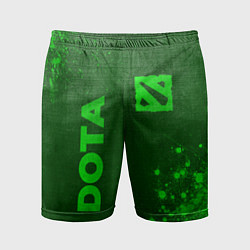 Шорты спортивные мужские Dota - green gradient вертикально, цвет: 3D-принт