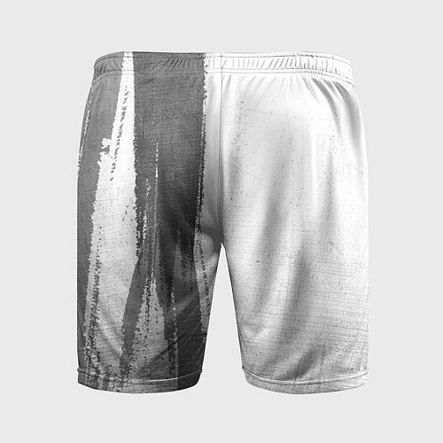 Мужские спортивные шорты Asking Alexandria - white gradient по-вертикали / 3D-принт – фото 2