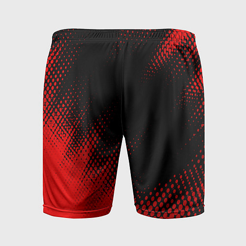 Мужские спортивные шорты Mini - red gradient вертикально / 3D-принт – фото 2