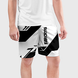 Шорты спортивные мужские Farcry6 геометрия полосы, цвет: 3D-принт — фото 2