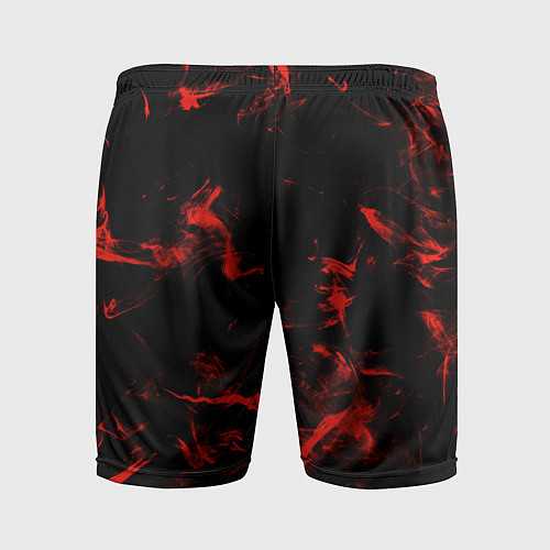 Мужские спортивные шорты Color red black / 3D-принт – фото 2