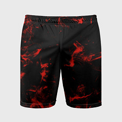 Шорты спортивные мужские Color red black, цвет: 3D-принт
