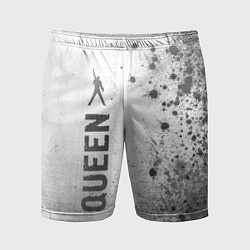 Мужские спортивные шорты Queen - white gradient по-вертикали