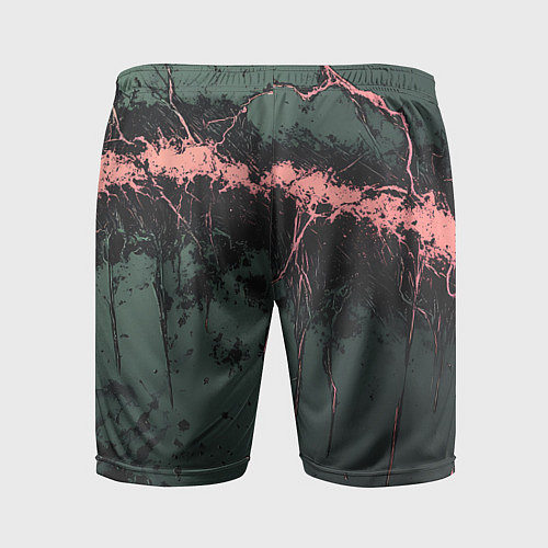 Мужские спортивные шорты Гранж потертая текстура / 3D-принт – фото 2