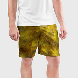 Шорты спортивные мужские Золотая ржавая текстура, цвет: 3D-принт — фото 2