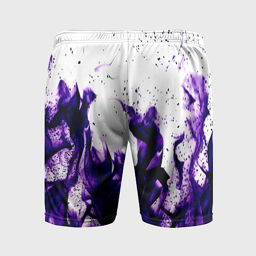 Мужские спортивные шорты Фиолетовый огонь текстура / 3D-принт – фото 2