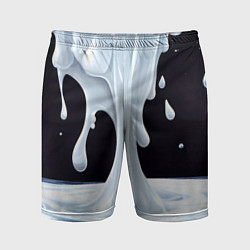 Шорты спортивные мужские Молочная текстура, цвет: 3D-принт