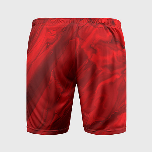 Мужские спортивные шорты Красный камень абстракция / 3D-принт – фото 2