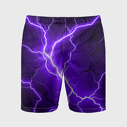 Шорты спортивные мужские Color purple black, цвет: 3D-принт