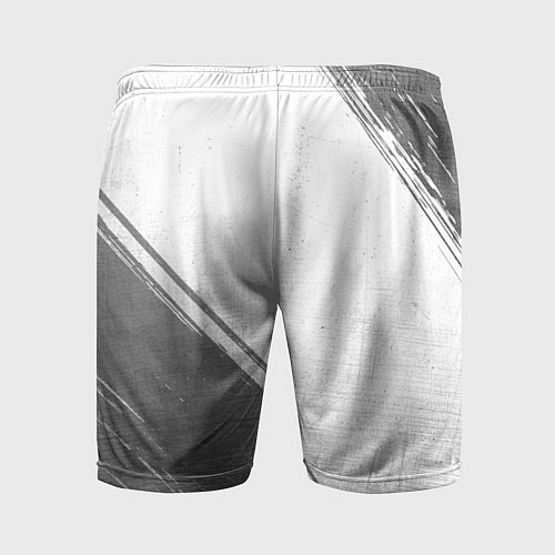 Мужские спортивные шорты Suzuki - white gradient вертикально / 3D-принт – фото 2