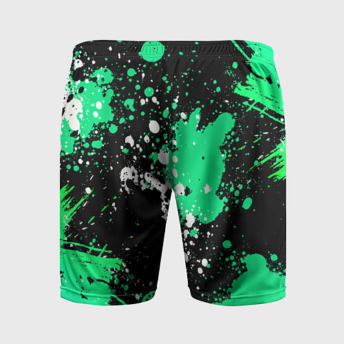 Мужские спортивные шорты Geely на фоне брызг граффити / 3D-принт – фото 2