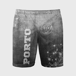 Шорты спортивные мужские Porto - grey gradient вертикально, цвет: 3D-принт