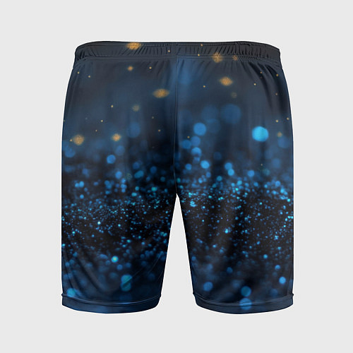Мужские спортивные шорты Боке блестяшки на черном / 3D-принт – фото 2