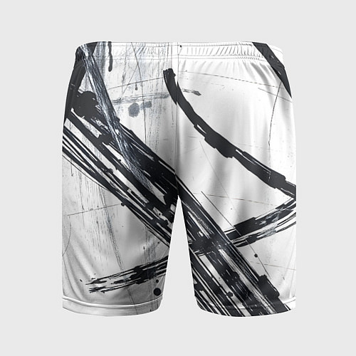 Мужские спортивные шорты Графичная абстракция / 3D-принт – фото 2