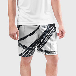 Шорты спортивные мужские Графичная абстракция, цвет: 3D-принт — фото 2