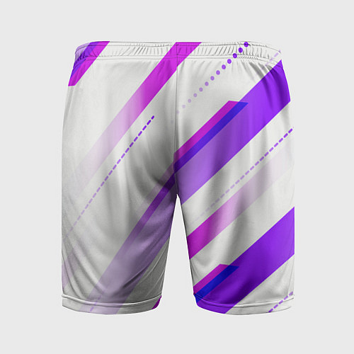 Мужские спортивные шорты Color white pink / 3D-принт – фото 2