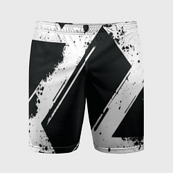 Мужские спортивные шорты Color black white