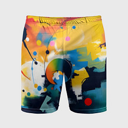 Шорты спортивные мужские Абстракция в деталях, цвет: 3D-принт