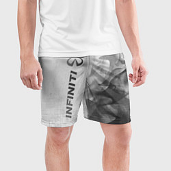 Шорты спортивные мужские Infiniti - white gradient по-вертикали, цвет: 3D-принт — фото 2