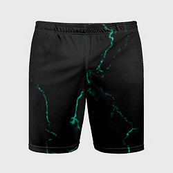 Мужские спортивные шорты Color black turquoise