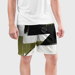 Шорты спортивные мужские Merсedes Benz логотип, цвет: 3D-принт — фото 2