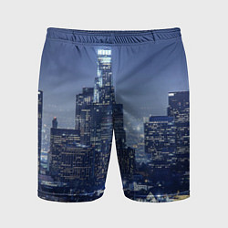 Шорты спортивные мужские City, цвет: 3D-принт